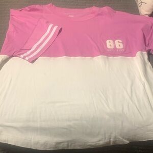 PINK Victoria’s Secret long cropped T-shirt sz XXL